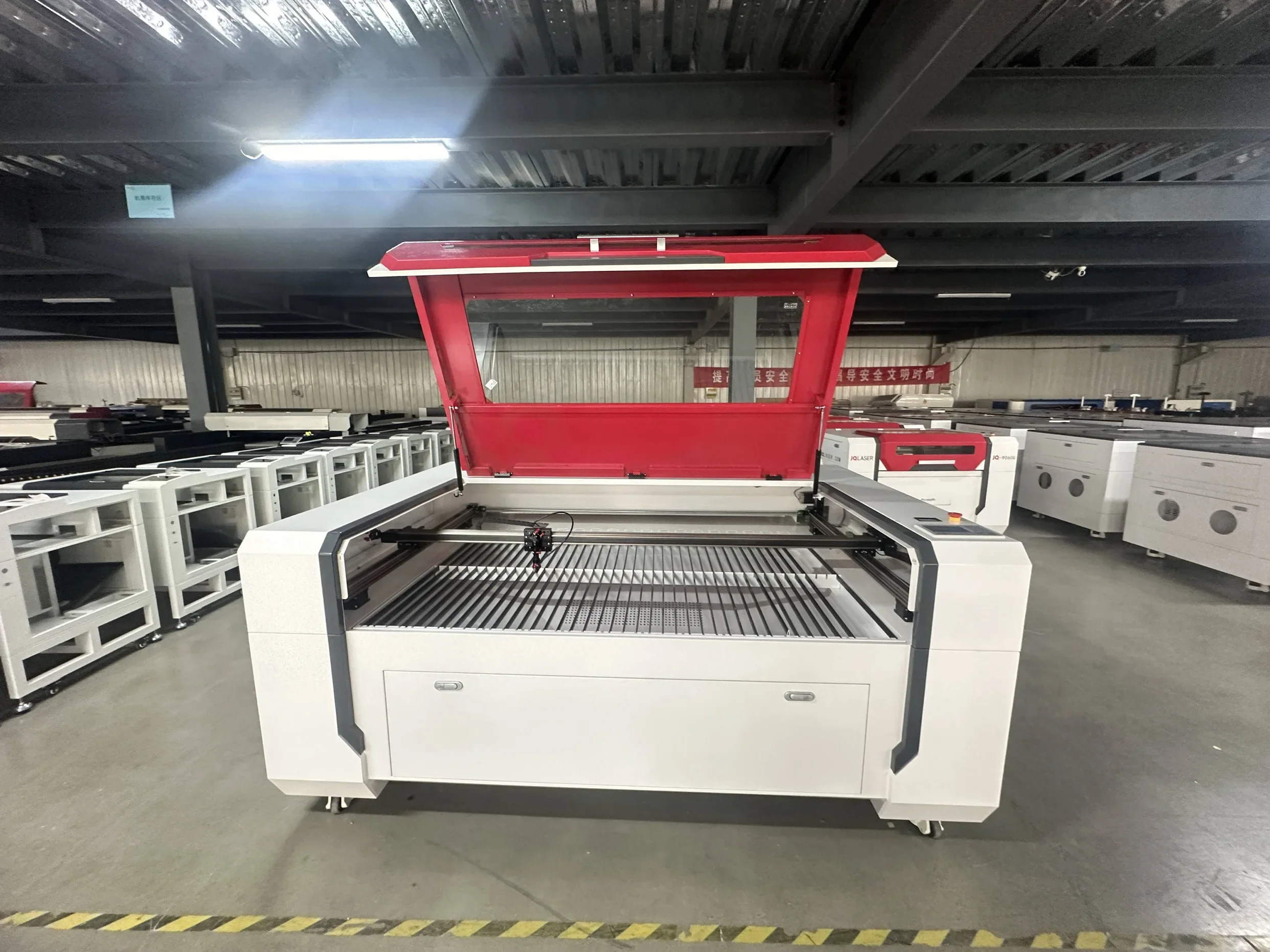 JQ 1390 CO2 Laser Cutting Engraving Machine130w 150w 180w With Reci Laser Tube Built In Chiller Save Space With Precision Module