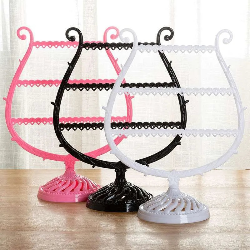 Creative Wine Cup รูปร่างต่างหูสร้อยข้อมือชั้นวางของผู้ถือจอแสดงผลเครื่องประดับ Ear Stud ขาตั้ง Antler ต้นไม้เครื่องประดับ