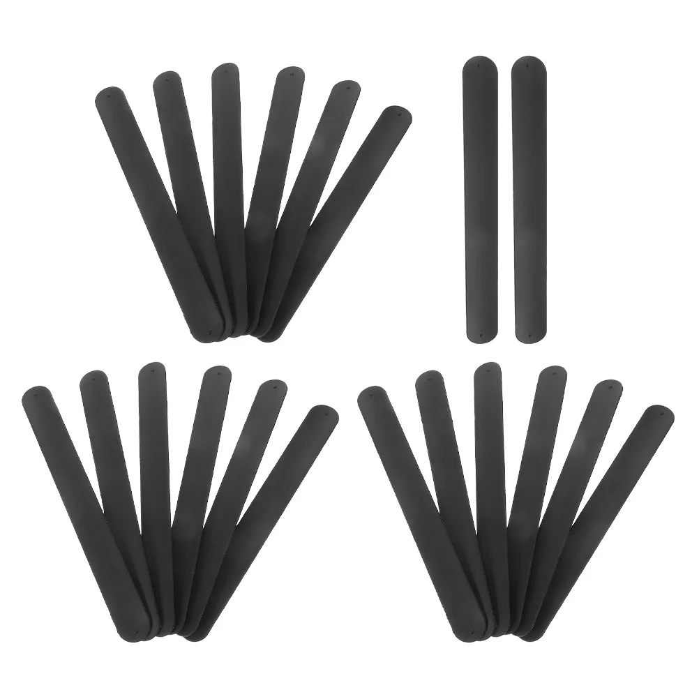 

20pcs Diy Slap Bracelets Blank Soft Silicone Wristbands For Party Favors Birthday Halloween Christmas Classroom Crafts Snap