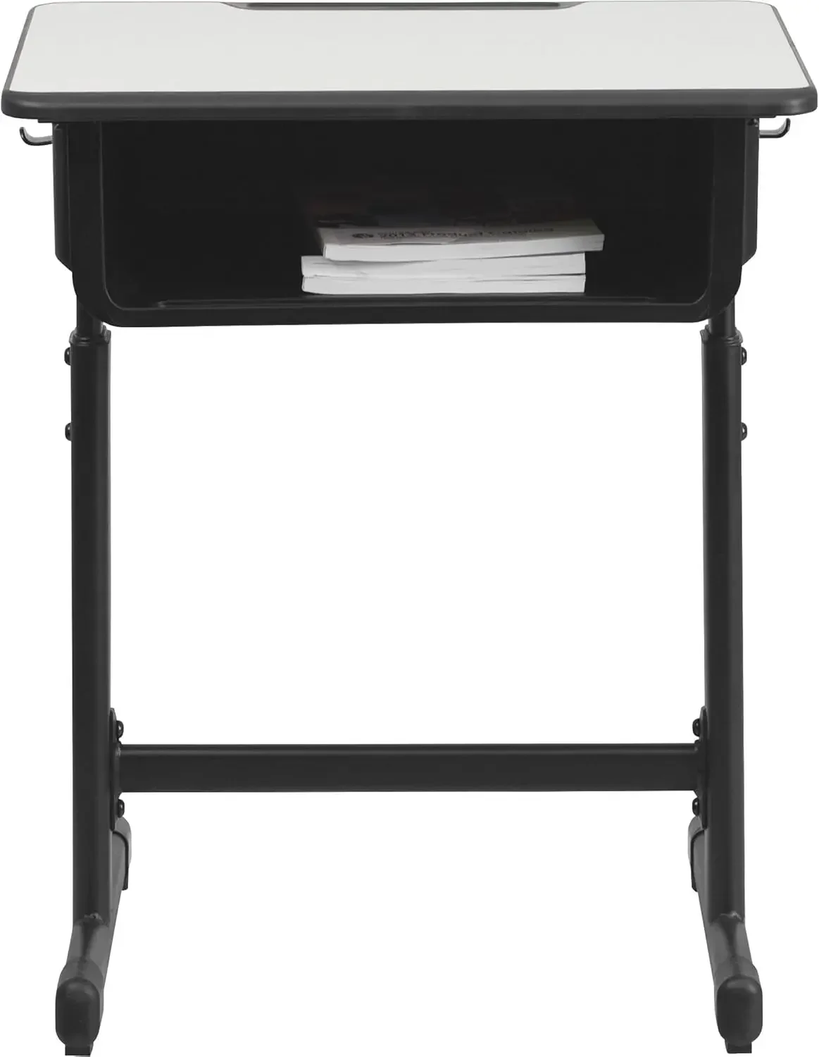 Furniture Billie Open Front Student Desk for Classrooms or Remote Learning, Height Adjustable School Desk with Book Box an