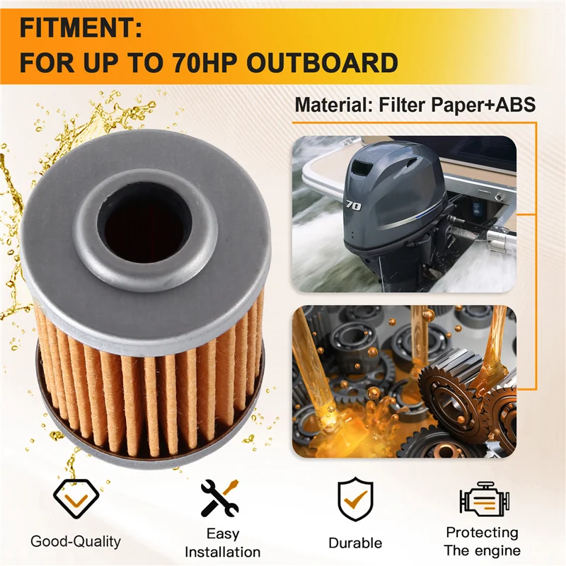 ขายดีที่สุด สำหรับตัวกรองน้ำมันเชื้อเพลิงแบบแยกน้ำสำหรับเครื่องยนต์เรือนอกเรือ กำลังสูงสุด 70 แรงม้า รุ่น 90794-46914, 90794-46879, 90794-46881