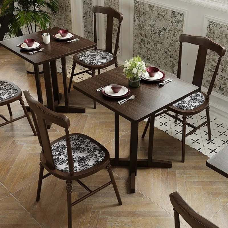 

Sofa Chair Combination Western Dining Table and Chair Cafe Hotel Dining Table Dining Chair