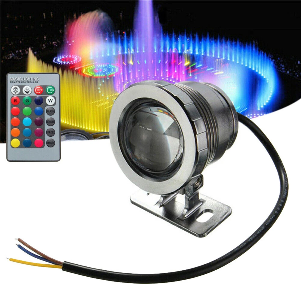 

RGB LED Pond Lights Waterproof Super Bright Submersible Fountain Lights With Remote Underwater LED Fish Tank Light