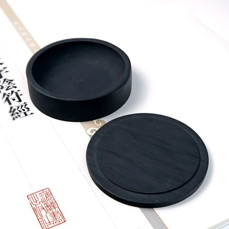 Chinese Inkstone Luowen Ink Stone Natural Duan Ink Slab Antique Ink Dish Beginner Calligraphy Writing Tool Chinese Painting Set