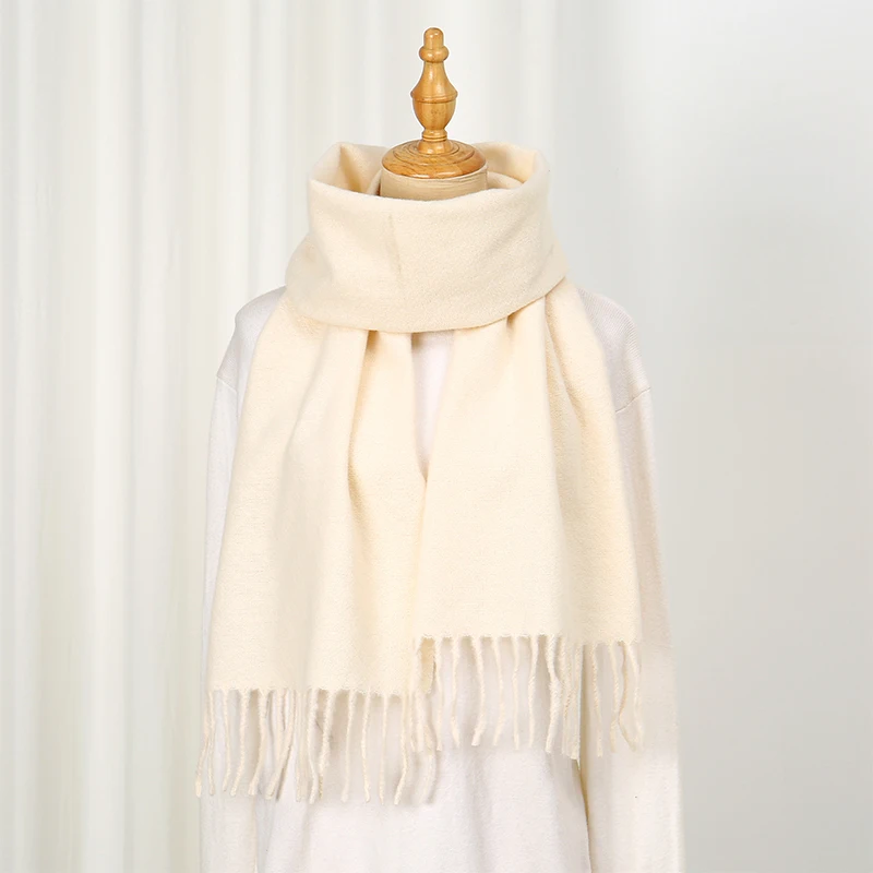 

18 цветов, женский зимний теплый однотонный шарф, имитация кашемира, толстый шейный платок, платок, Echarpe, дизайнерская накидка унисекс, пашмина