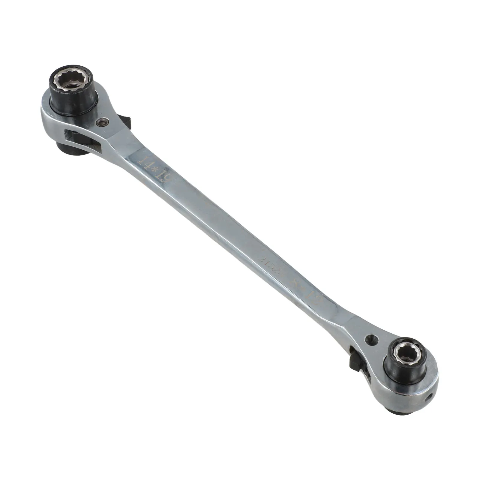 Bidirectional Ratchet Long Black Ratchet Wrench 290mm 11.41in Ergonomic Ratchet Handle Anti-Rust Treatment High Torque Demand