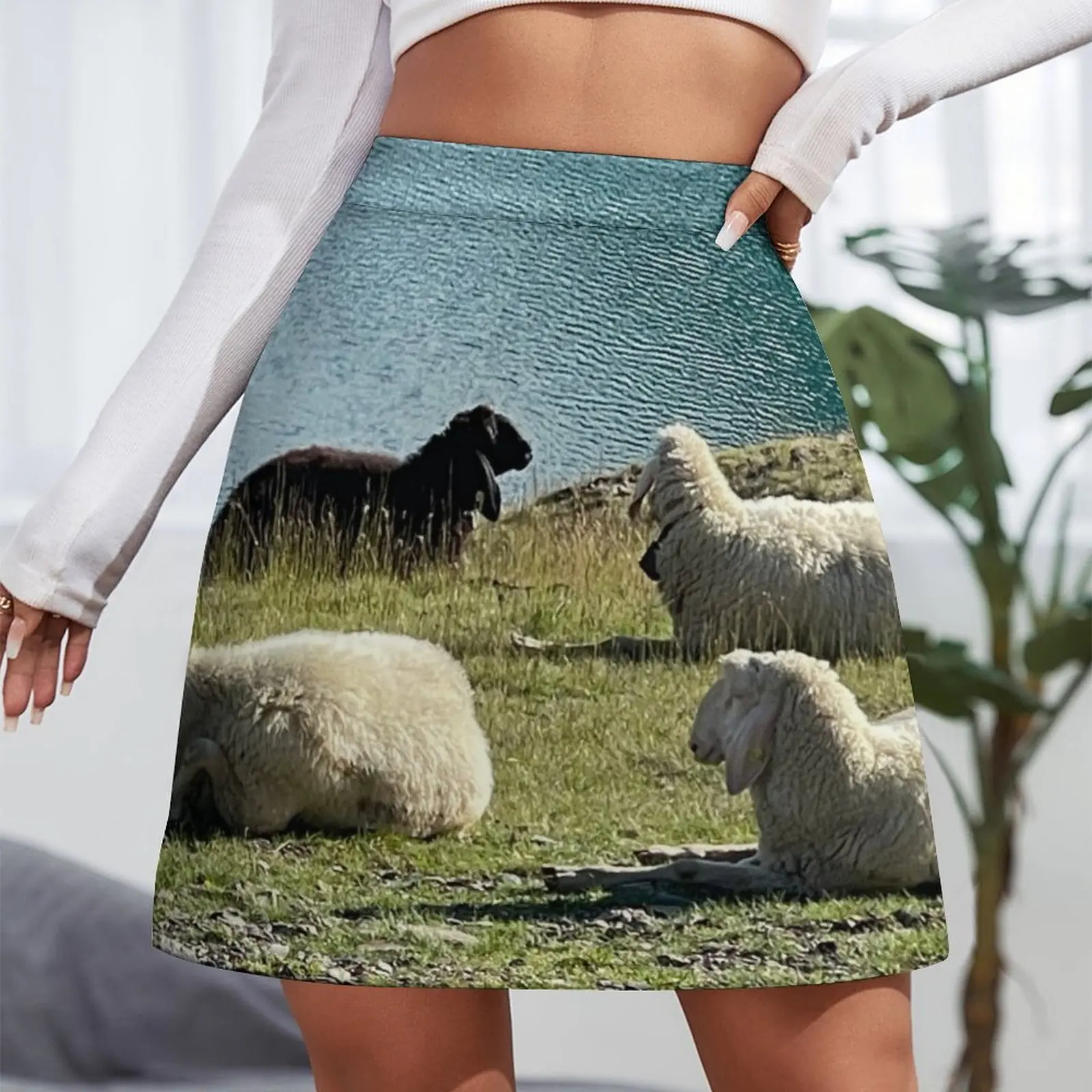 Sheep Mini Skirt clothes for woman korean style clothes Mini Skirt