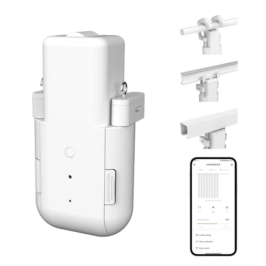 

Умная машина для штор, подключение Wi-Fi, трек 3 в 1, управление приложением, автоматизация умного дома, обработка окон с удаленным доступом