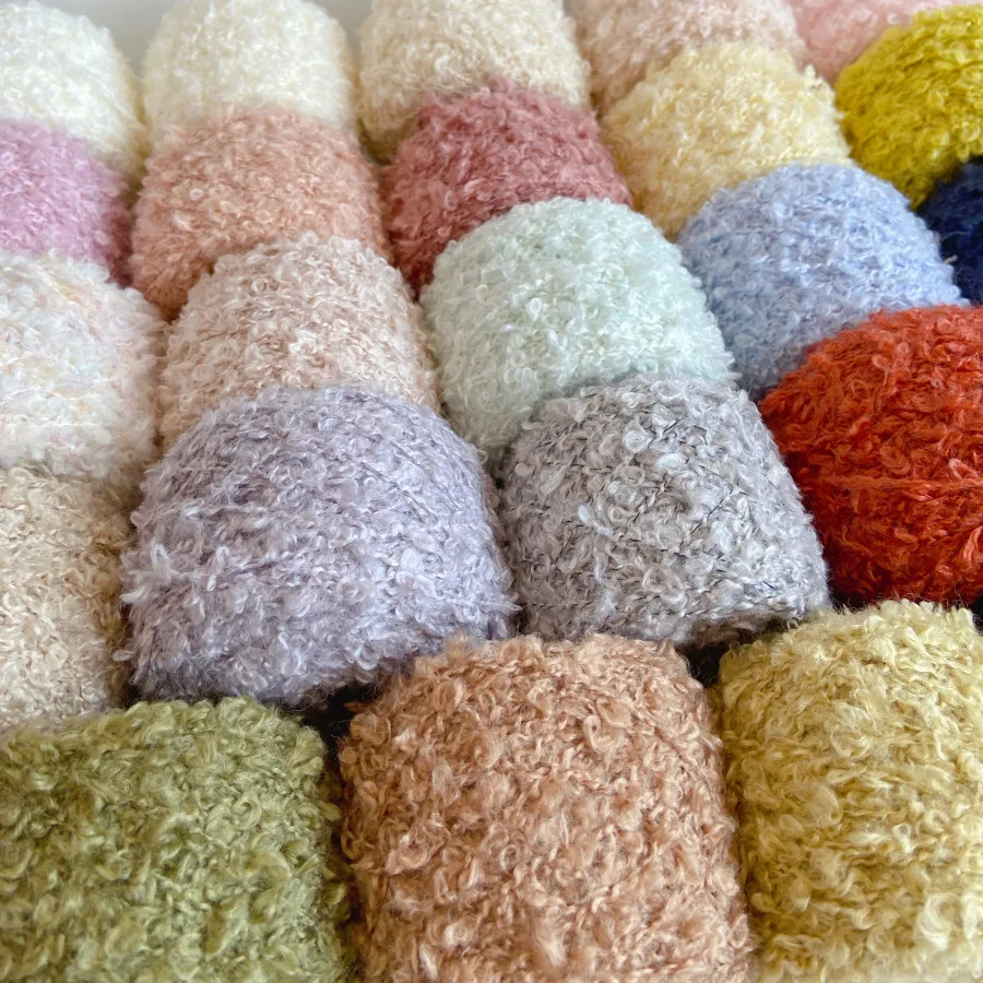 300g Rainbow Wool Yarn Ball Acrylic Blend for Knitting Crocheting Plush Soft Touch Warm Sweaters Home Craft