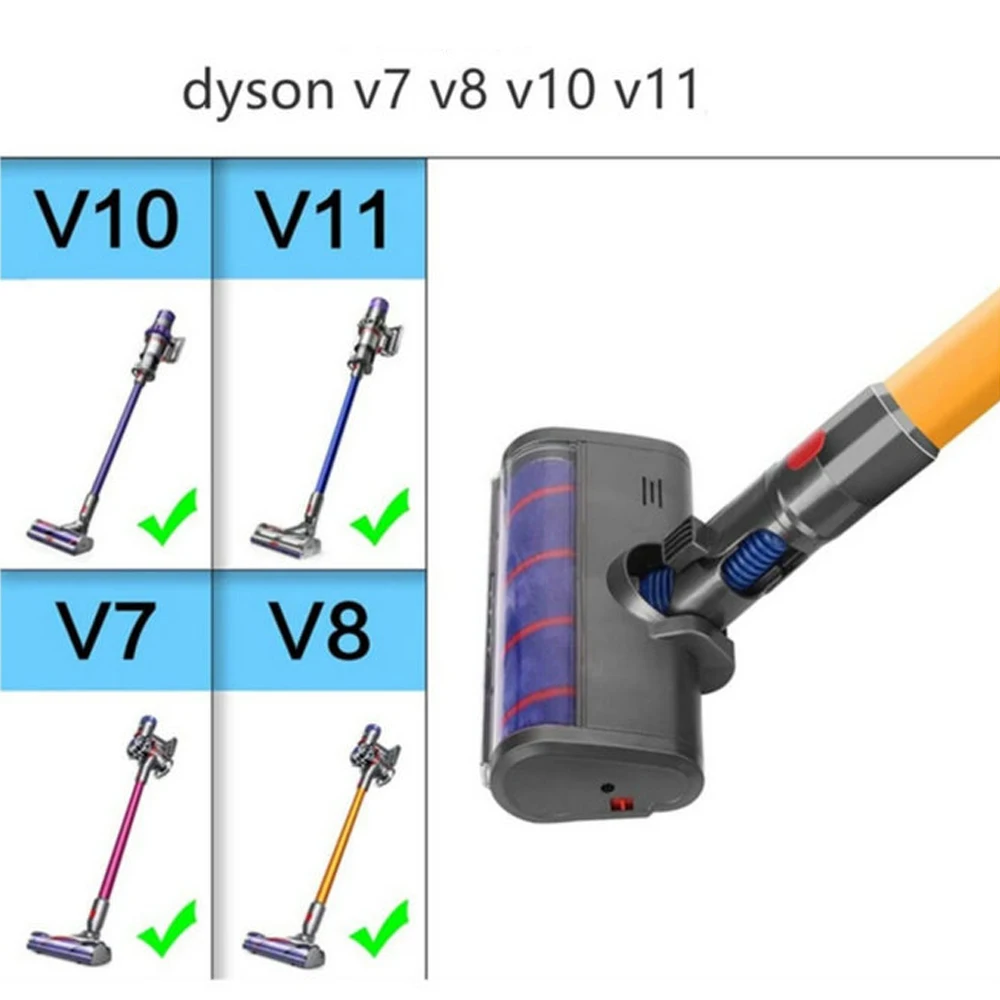 

Motorized Floor Brush Head Tool For Dyson V8 V7 V10 V11 Vacuum Cleaner Soft Sweeper Main brush head Replacement accessories