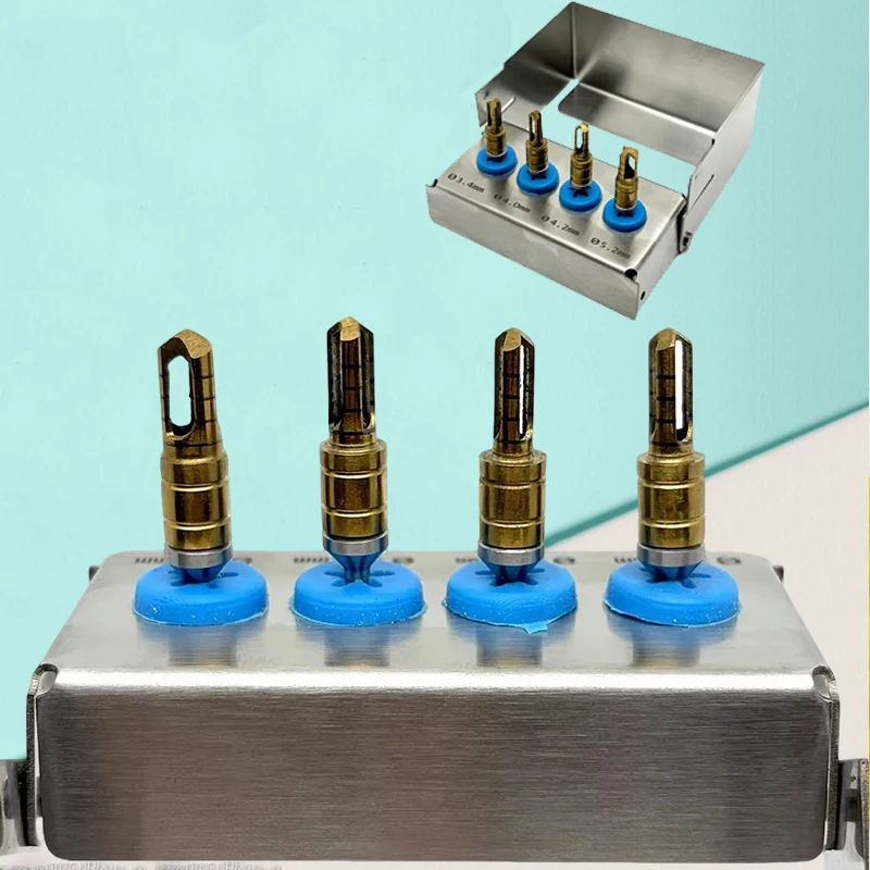 

Набор для сбора костной пыли, 4 шт./комплект, самозаточивающиеся имплантационные сверла, хирургический инструмент из нержавеющей стали для получения костной пыли при имплантации зубов