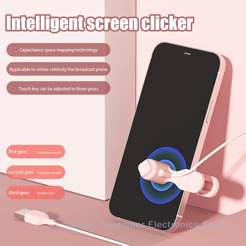 Smart Screen Tapper Adjustable Speed Auto Clicker For Giving Unlimited Thumbs-ups Pragmatical Autoclicker For Phone And Mobile