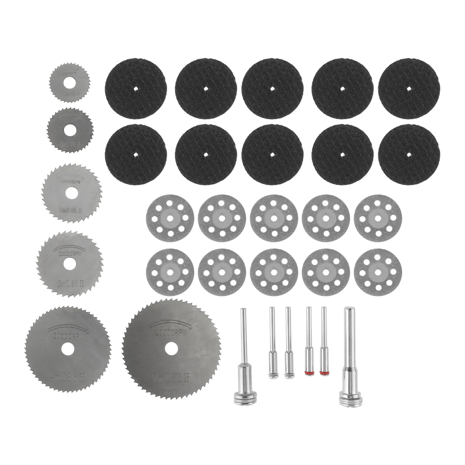 32Pcs Diamond Cutting Discs Metal Saw Blade Set HSS Mini Circular Saw Blade For Dremel Rotary Tools Resin Cut-Off Wheels Diamond