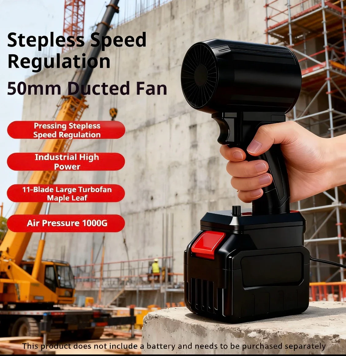 

For Milwaukee fan Turbojet Xl 260000RPM high-power blower,triple-turbine blower,jet fan,powerful fan,handheld.