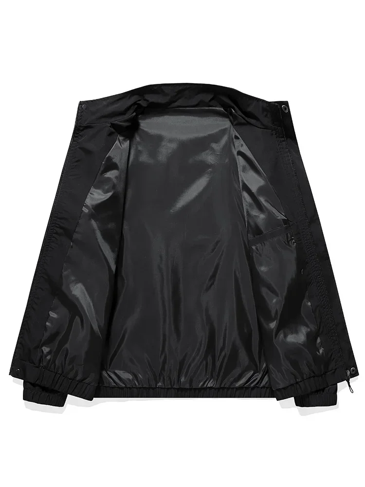 2024 New Plus Size 8xl 7xl Men Jacket Coats Spring Autumn Outdoor Windproof Black Gray Green Large 6xl 5xl Causal Windbreaker