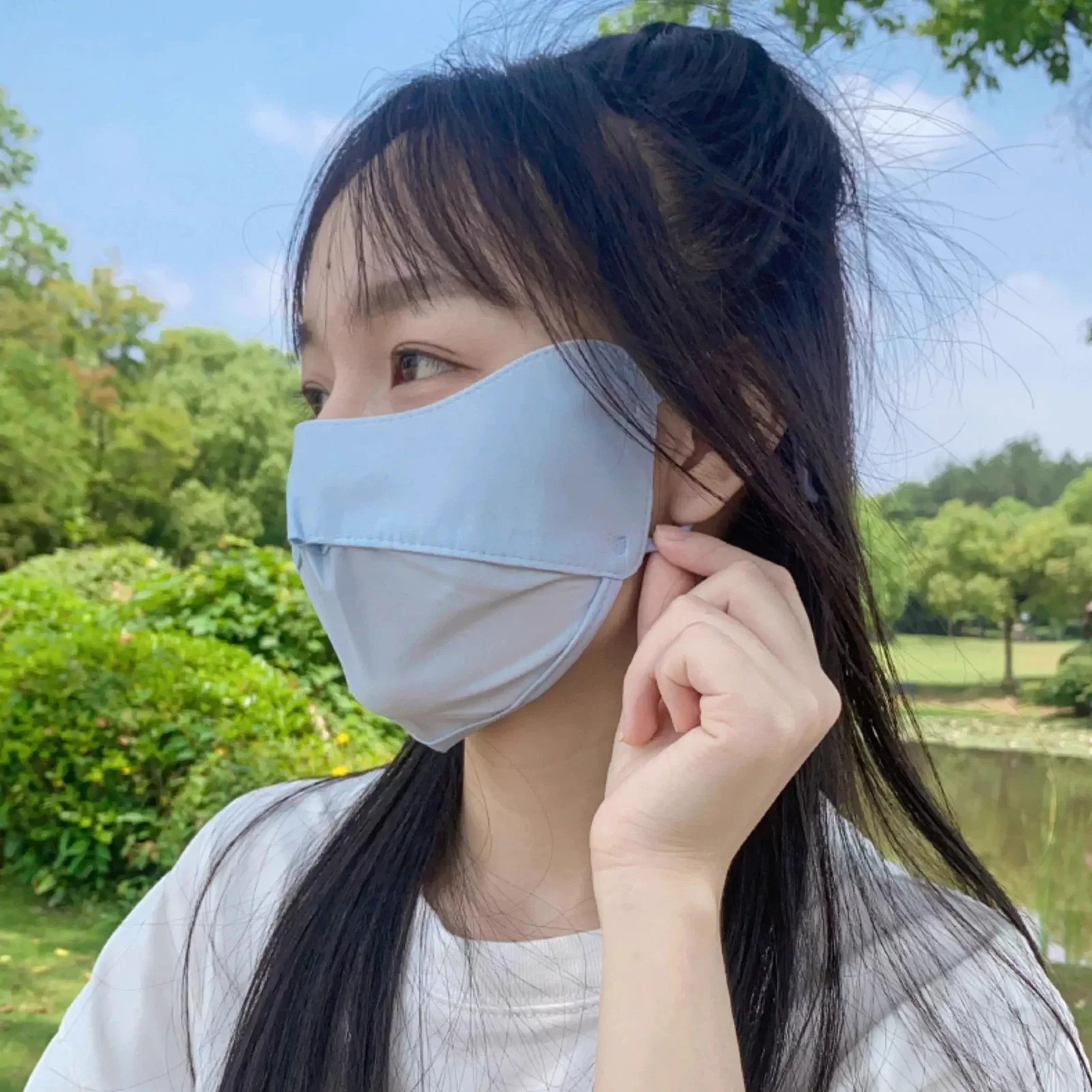 눈 코너 보호 자외선 차단 마스크 야외 사이클링 등산용 3차원 눈 코너 마스크