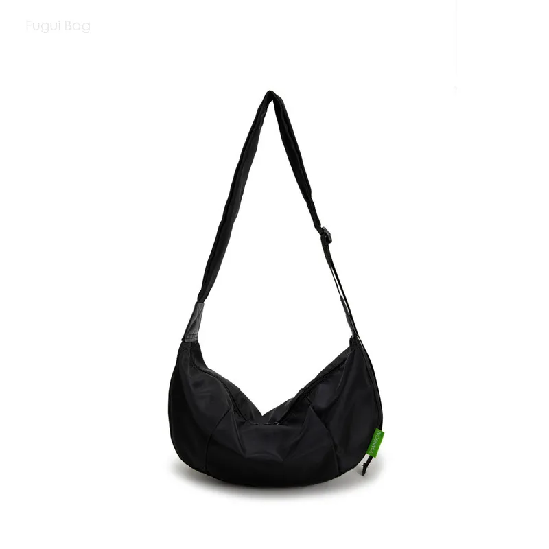 Women's Crossbody Bag Single Shoulder Bag Underarm Ultra Light New Fashion Versatile Simple Casual Nylon Solid Color