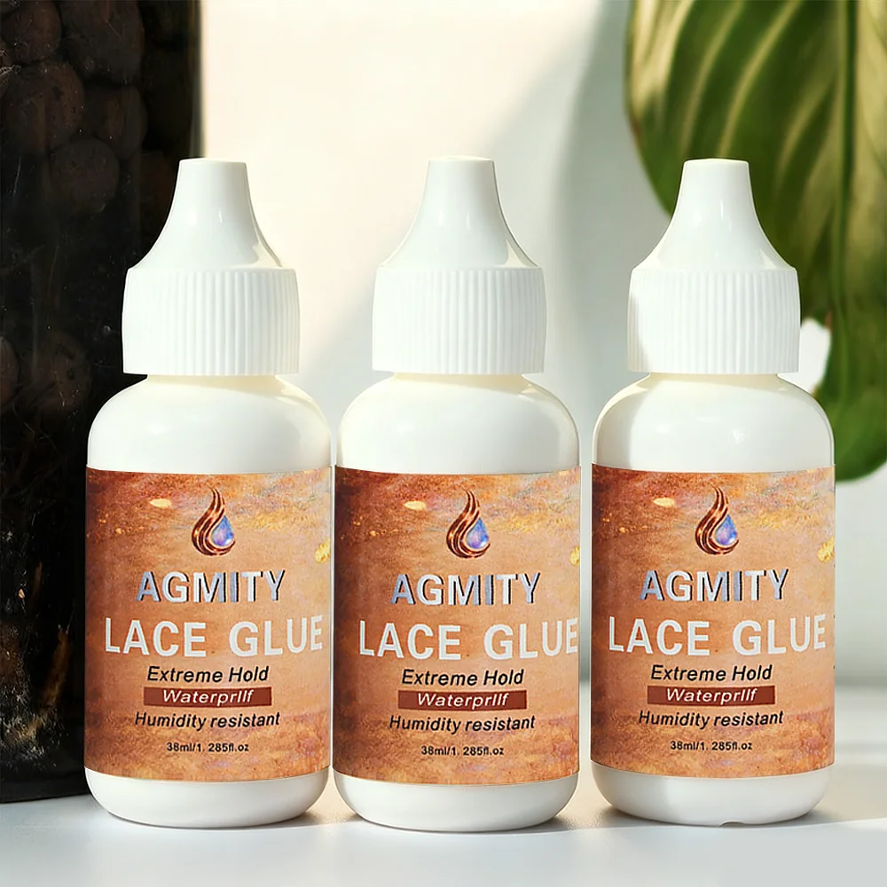 

Клей для париков AGMITY, 38 мл, профессиональный невидимый биологический клей для крепления париков и накладок на кожу головы, водостойкий, с жидким средством для удаления