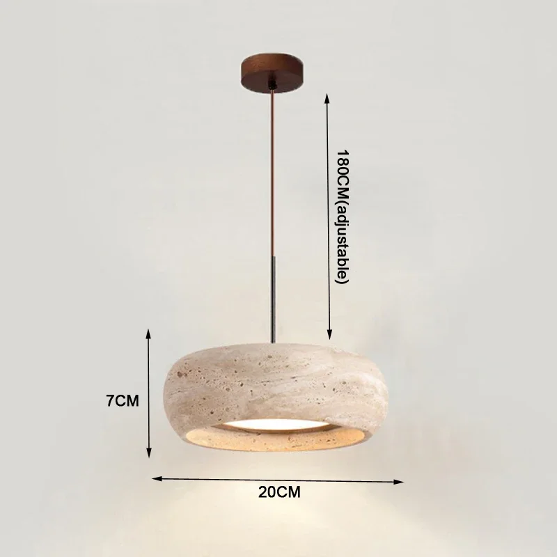 Japanse Wabi Sabi stenen hanglamp voor slaapkamer nachtkastje verlichting minimalistische eiland keuken eetkamer hangende kroonluchters