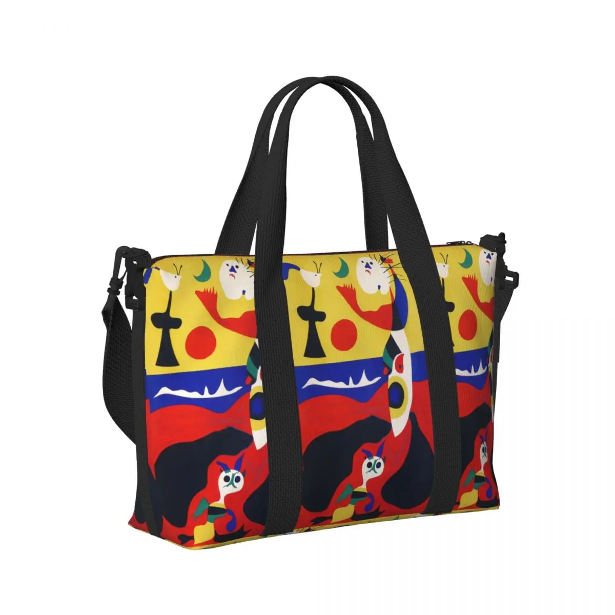 حقيبة سفر للشاطئ من Joan Miro ذات سعة كبيرة لحقائب اليد لصالة الألعاب الرياضية واليوجا للنساء وحقيبة كتف واق من المطر للتسوق