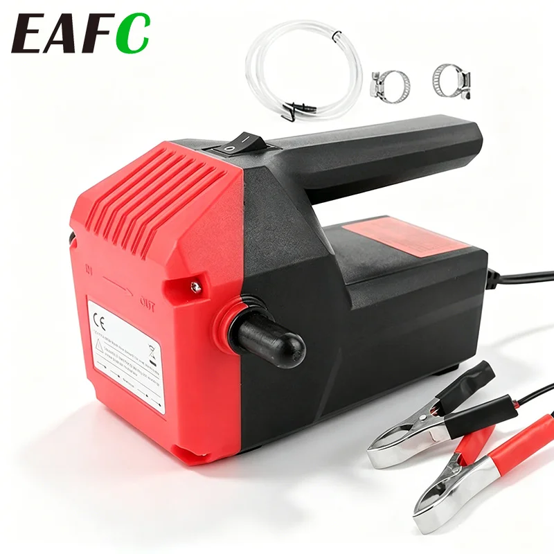 EAFC Portable 12V Electric Fuel Transfer Pump Auto Engine Oil Suction Extractor Pump Fluid Delivery Pump for Vehicles Boats