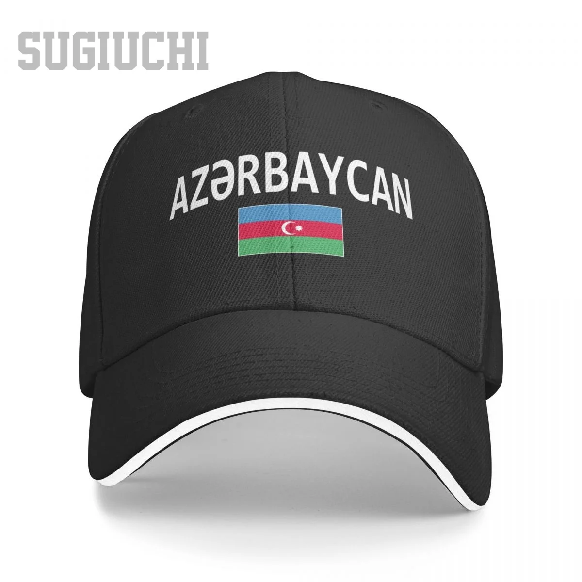 Unisex Sandwich Azerbaijan Flag And Font Baseball Cap Men Women Hip Hop Caps Snapback Golf Hat Fishing