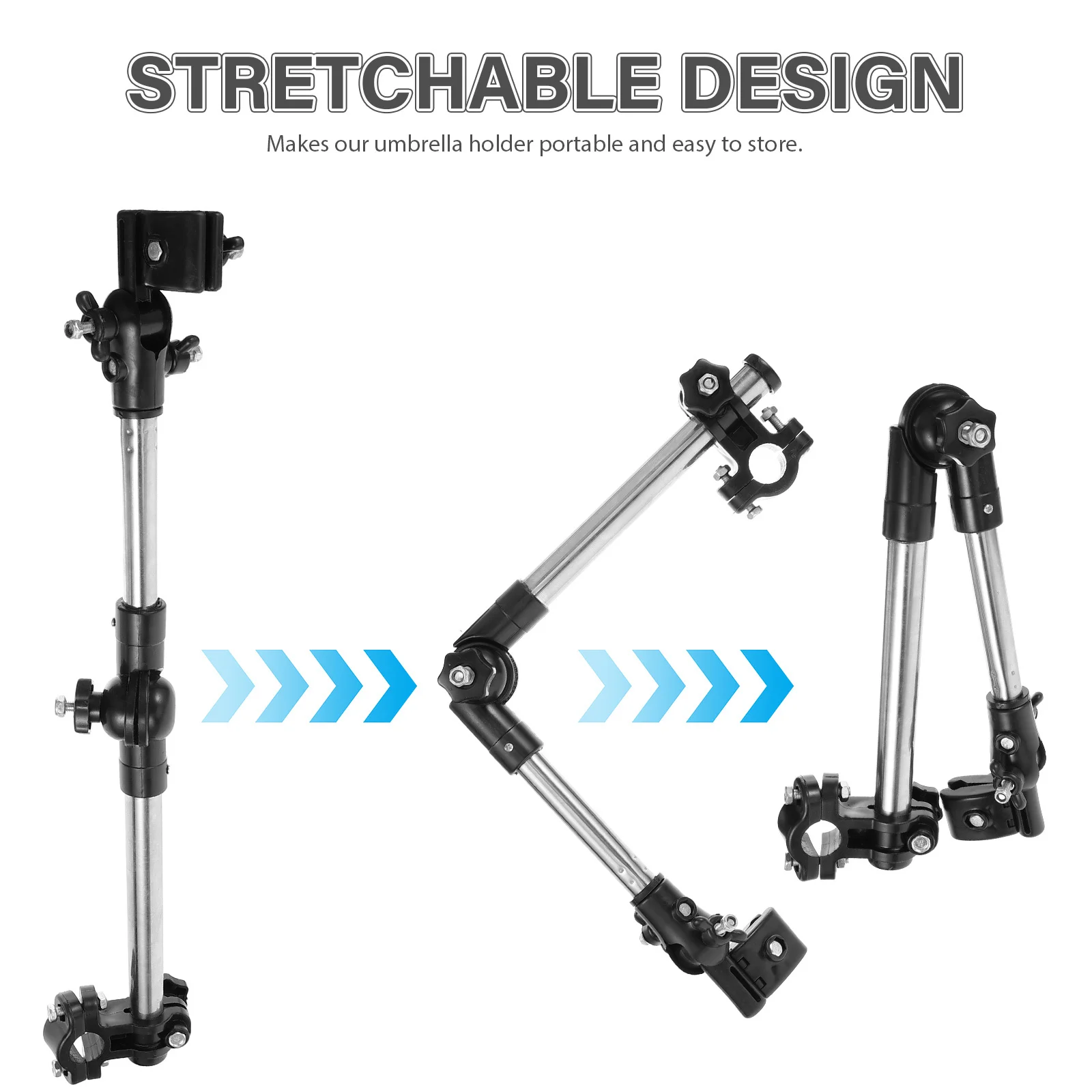 

Bicycle Umbrella Stand Stainless Steel Foldable Adjustable Mount Stand for Bike Stroller Wheelchair Umbrella Holder Bike Clamp