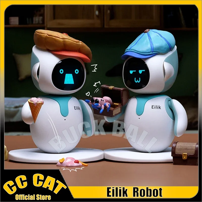 Eilik Robot AI Emotional Interaction Smart Companion Robot Pet Electronic Puzzle Robots Desk Pet For Kids Toys Christmas Gifts