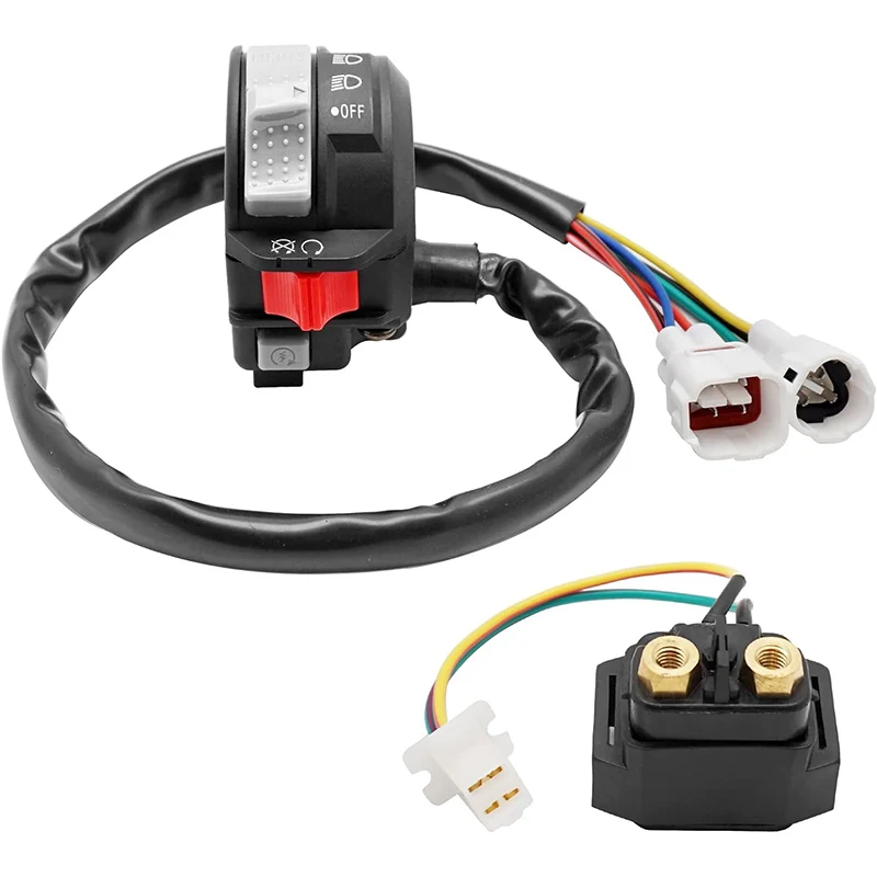 Mati Start Stop Switch & Starter Solenoïde Relais Voor Yamaha Wolverine 350 2002-2005 Grizzly 125 Krijger 350 2004-2013