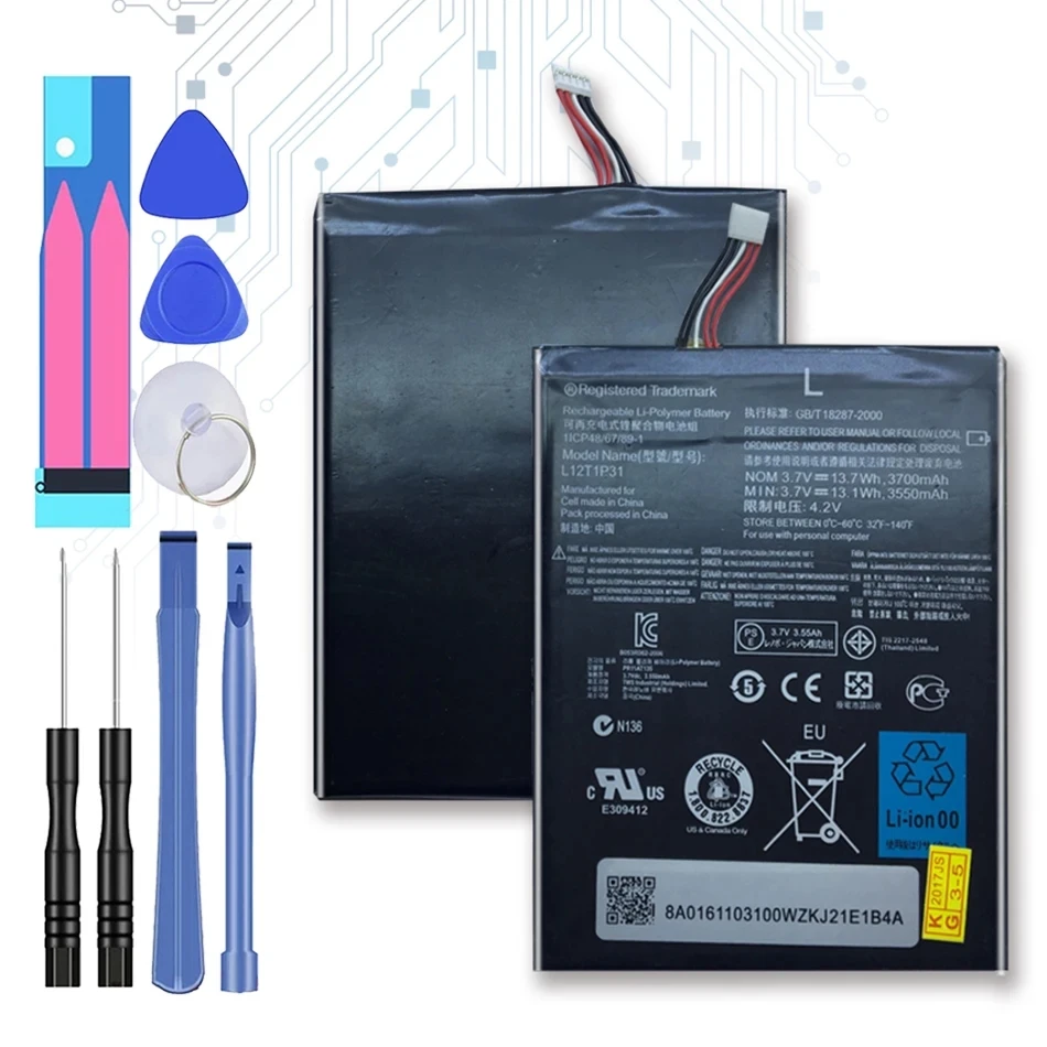 

Free Tool New 3550mAh L12T1P31 Battery For Lenovo A2 R6907 BL195 A2107 A2107A A2207 A2207A-H Bateria