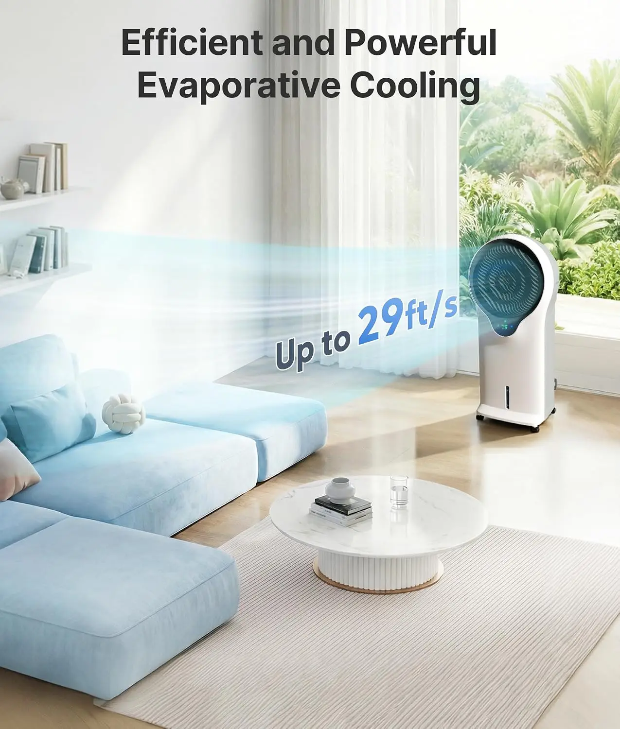 Indoor Portable 2000CFM Evaporative Air Chiller