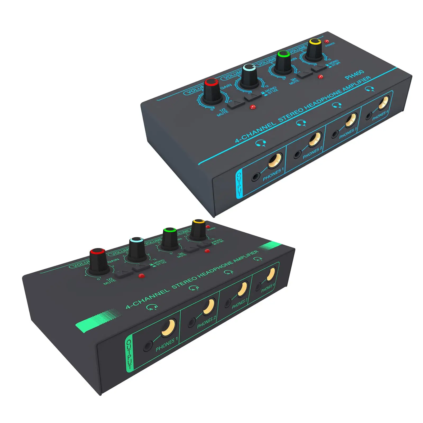 مكبر صوت صغير ستيريو سماعة ، 4 قناة ، وانخفاض الضوضاء ، ومقبض صوت مستقل ، خلاط خط للاستوديو وتطبيق المرحلة المدمجة