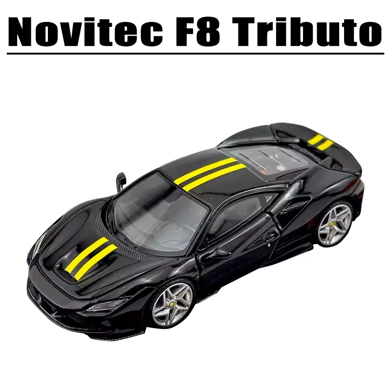 U2 1/64 Novitec F8 Tributo Limited Edition Hars Voor Supercar-Legering Speelgoed Motorvoertuig Diecast Metalen Modelgeschenken