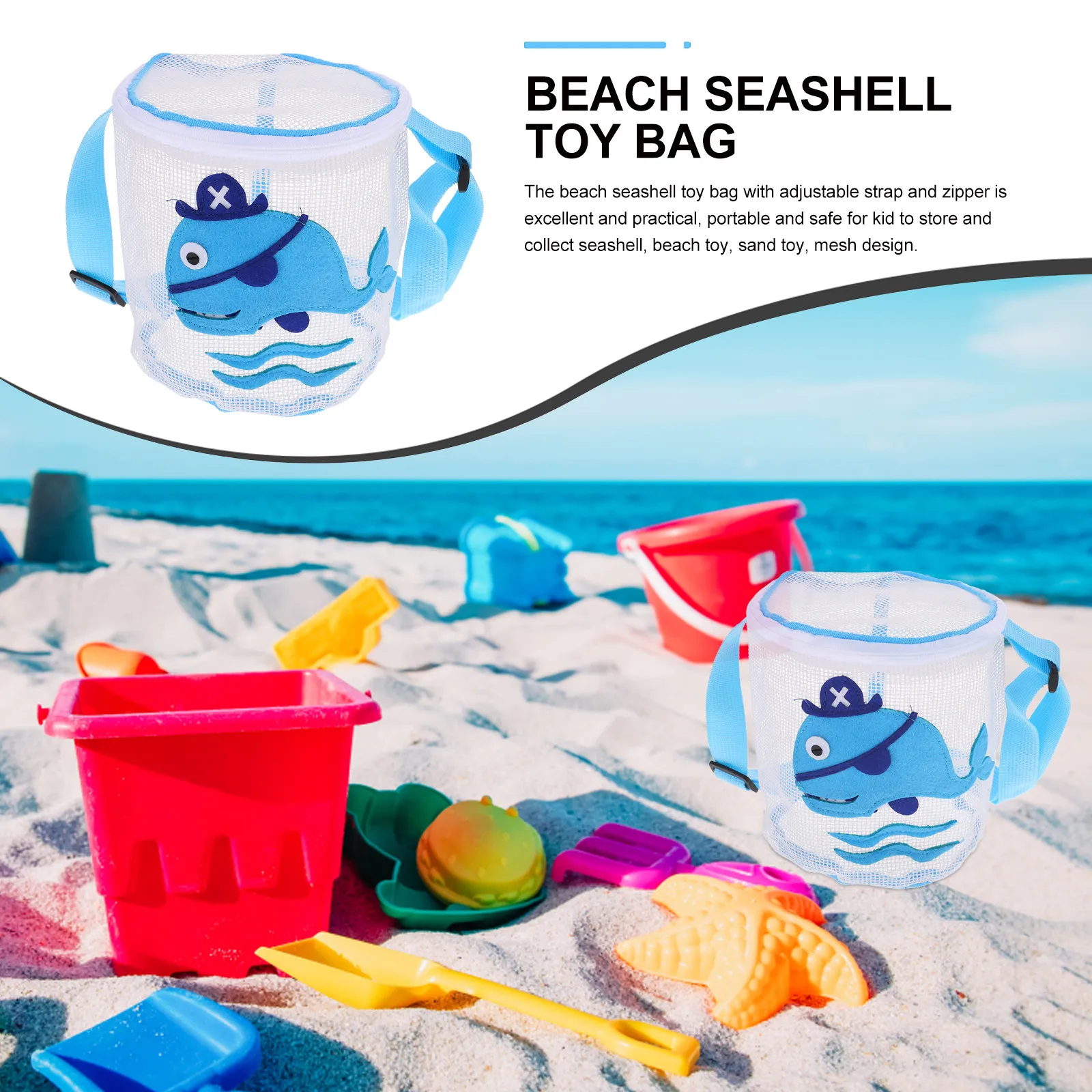 Torba na muszelki dla dzieci, – Kids Zipper Toys recenzja i cena