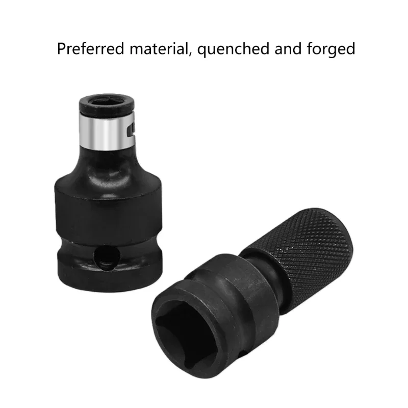 Impact Wrench Adapter to 1/4 Bit Holder Socket Adapter Impact Wrench Attachment Bit for Ratchet Conversion Adapter