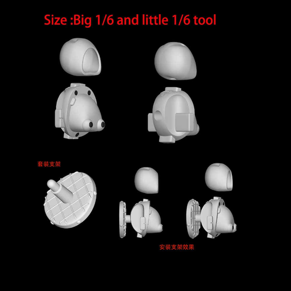 Big/Little 1/6 BJD Doll Head Making Tool DIY Handmade Making Doll Tools For 1/6 BJD Doll Tools 2023 New Version