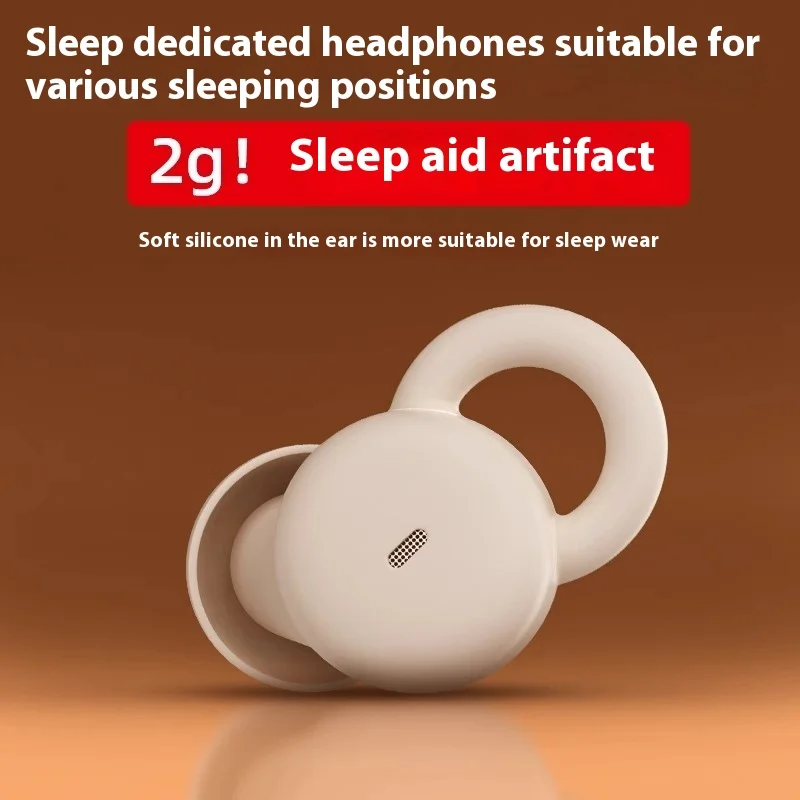 Wedoking 2nd Generation Bluetooth Earphone 2Grams Lightweight Custom True Wirless Sleep Earphones IPX6 Noise-Reducing Ear Buds