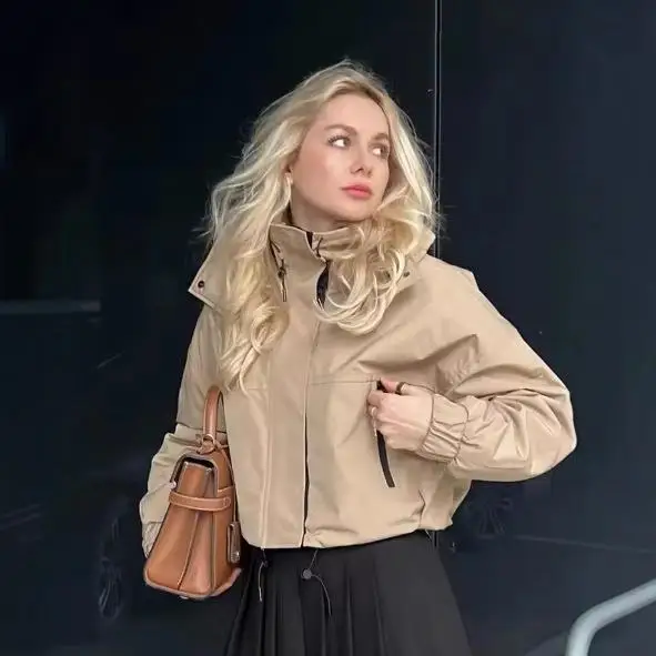 

Street Sle ort Женская верхняя одежда с капюшоном Quaint Faion Трансграничное модное пальто для женщин среднего возраста Зимнее пальто из искусственной кожи...