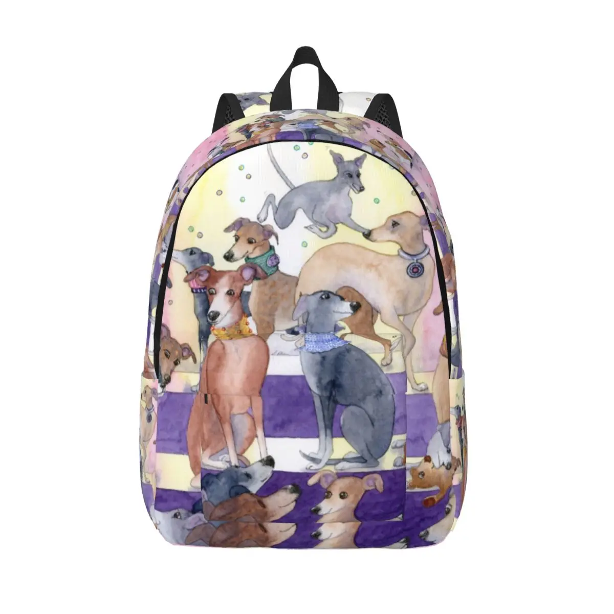 

Рюкзак для ноутбука Whippets And Greyhounds на заказ, женский и мужской базовый рюкзак для школьников, сумка для собак борзая