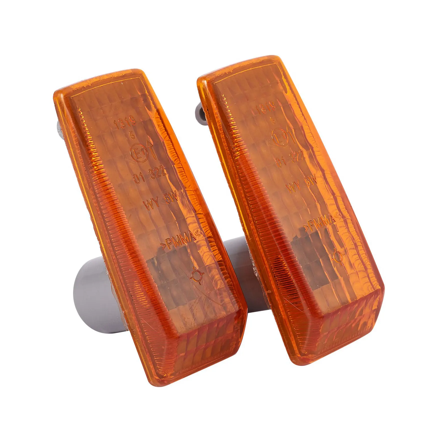 

A48P-10Pcs Car Fender Turn Signal Light Indicator Repeater Lamp Cover Yellow For Mercedes Benz W124 R129 W140 W202 W201