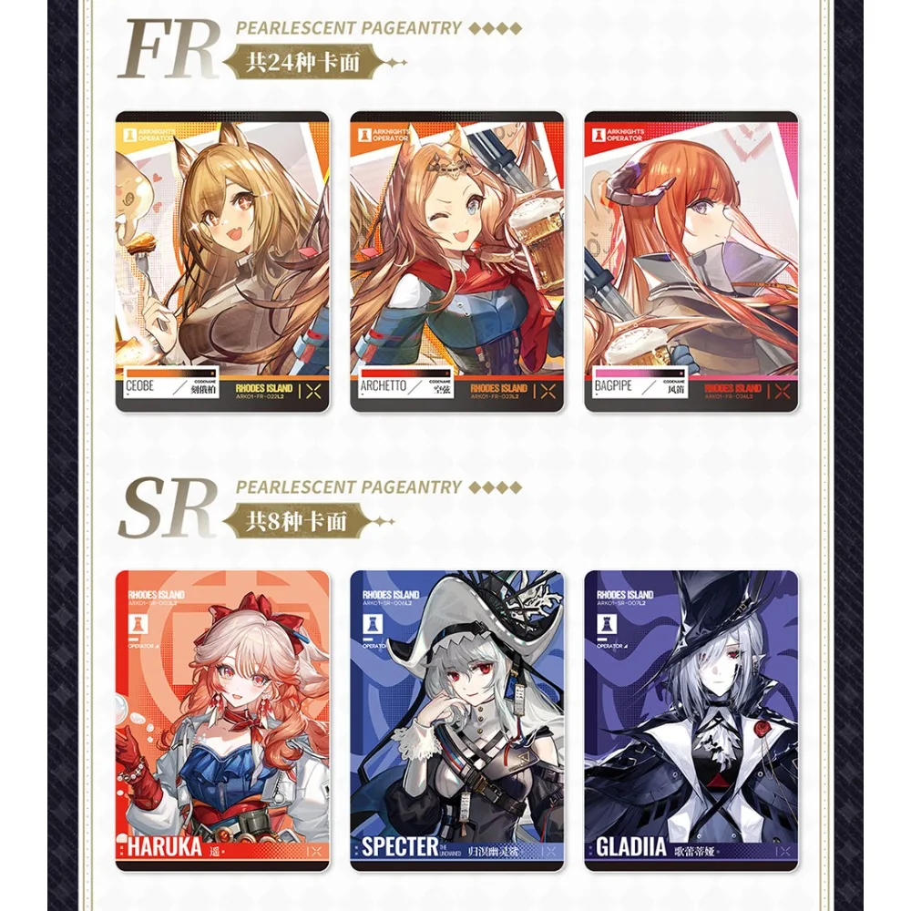 Kayou Official Games Arknights High-quality Exquisite Collection Cards Cartoon Protagonist Close-up Trendy Portrait Card Gifts