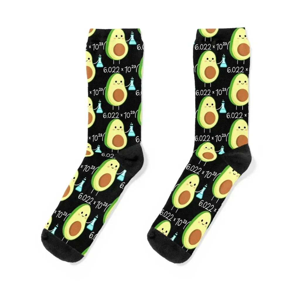 

Avogadro's Number Pun. Cute Avocado Chemist. Socks compression funny sock custom sports Socks Ladies Men's