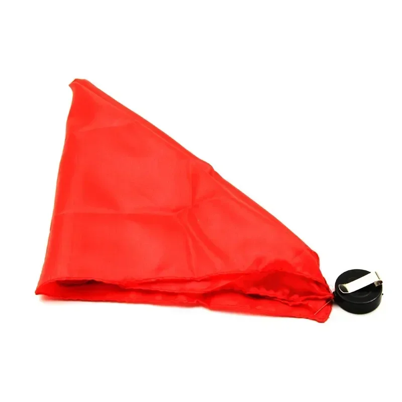 Trucos de magia de seda a través de bastón de 35x35cm, accesorios de calles mágicos profesionales, accesorios para trucos de ilusión