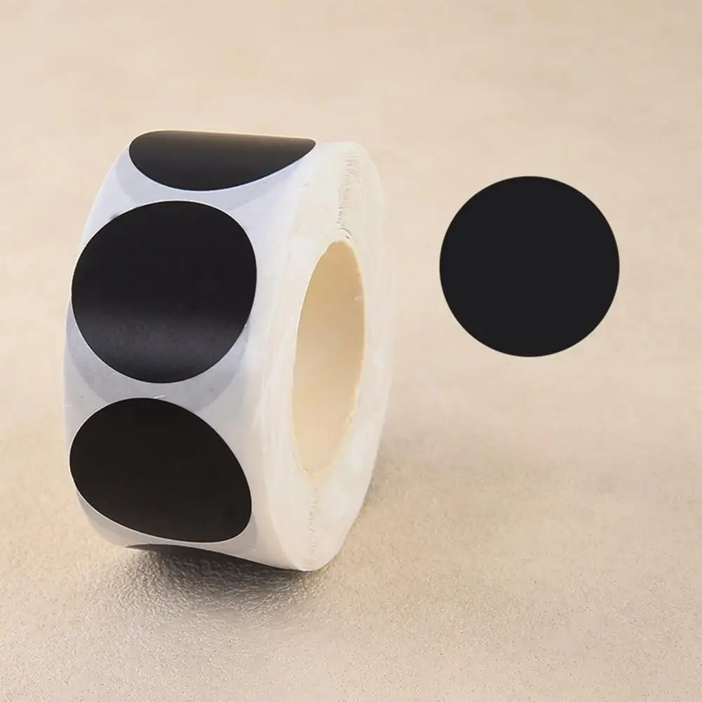 防水ステッカー オフィス教室クラフト用のカラフルなドットステッカー カラーコーディング用防水ラウンドラベル プレミアム粘着