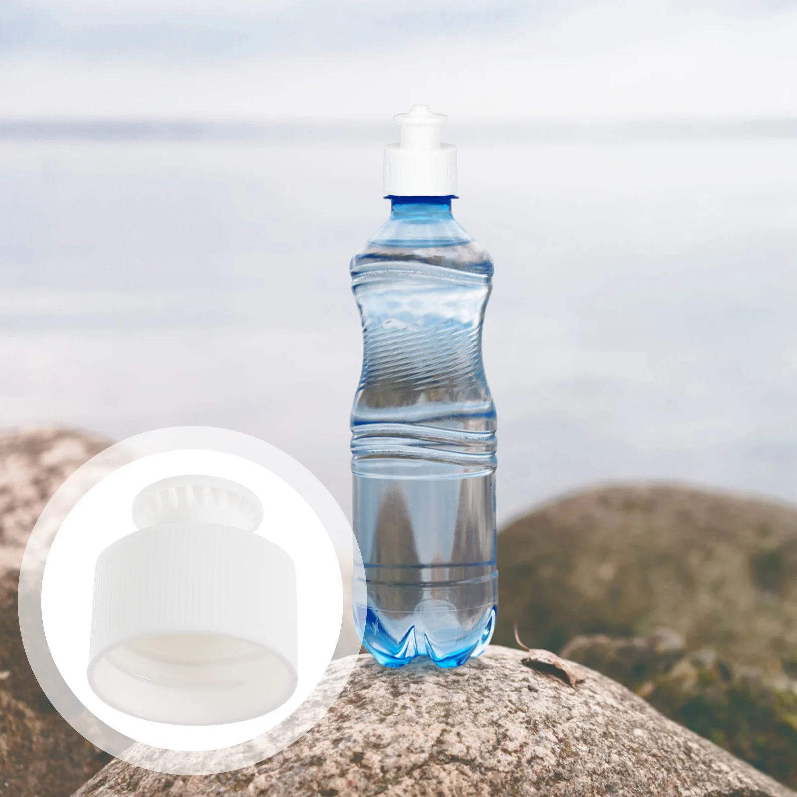 

40 Pcs Push Pull Replacement Caps Sport Water Bottle Reusable Plastic Screw