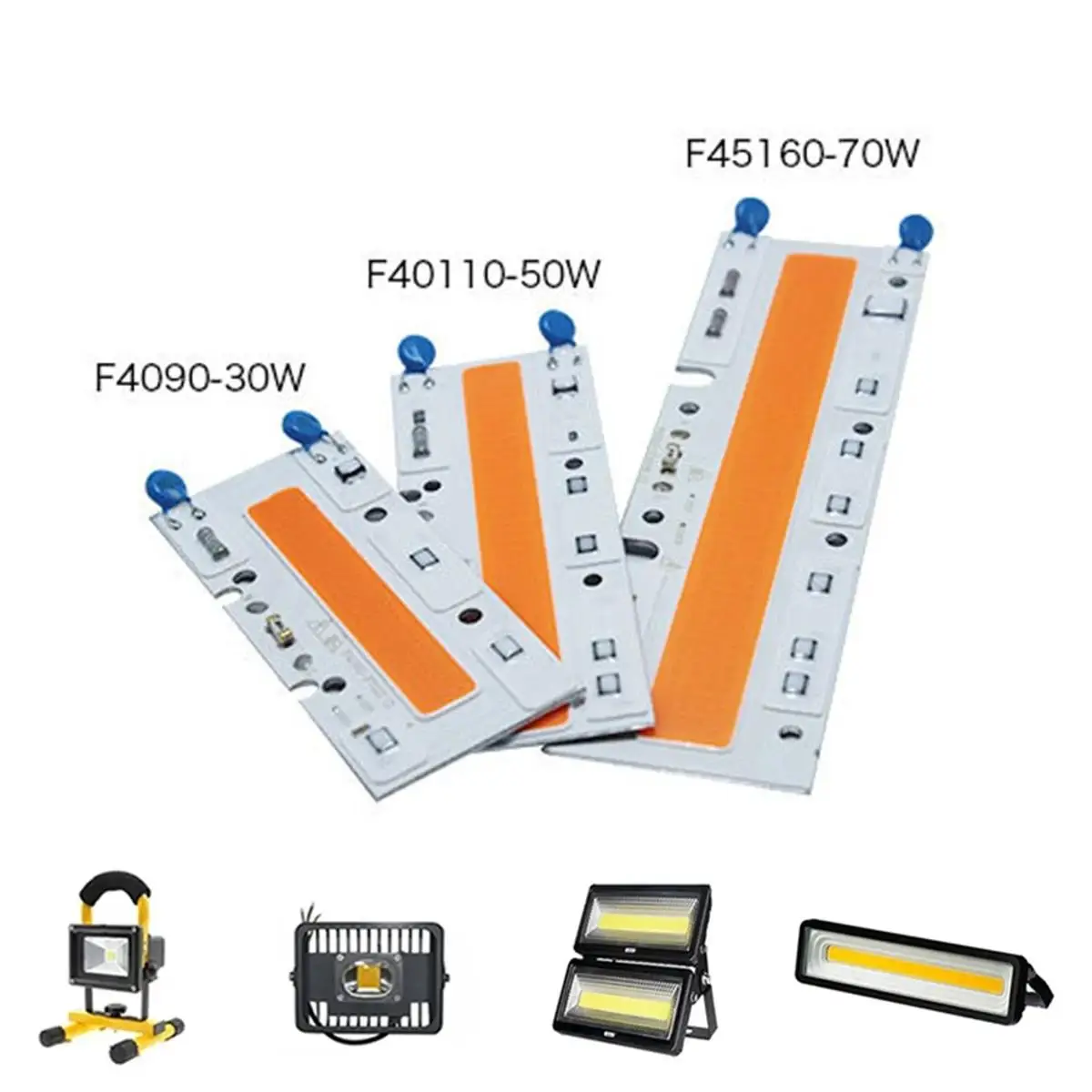 

30W 50W 70W Cob Led Chip 110V 220V For 220V Board Beads Bulb No Need Driver Smart Ic Lamp Light Aluminum Lighting Integrated Pcb