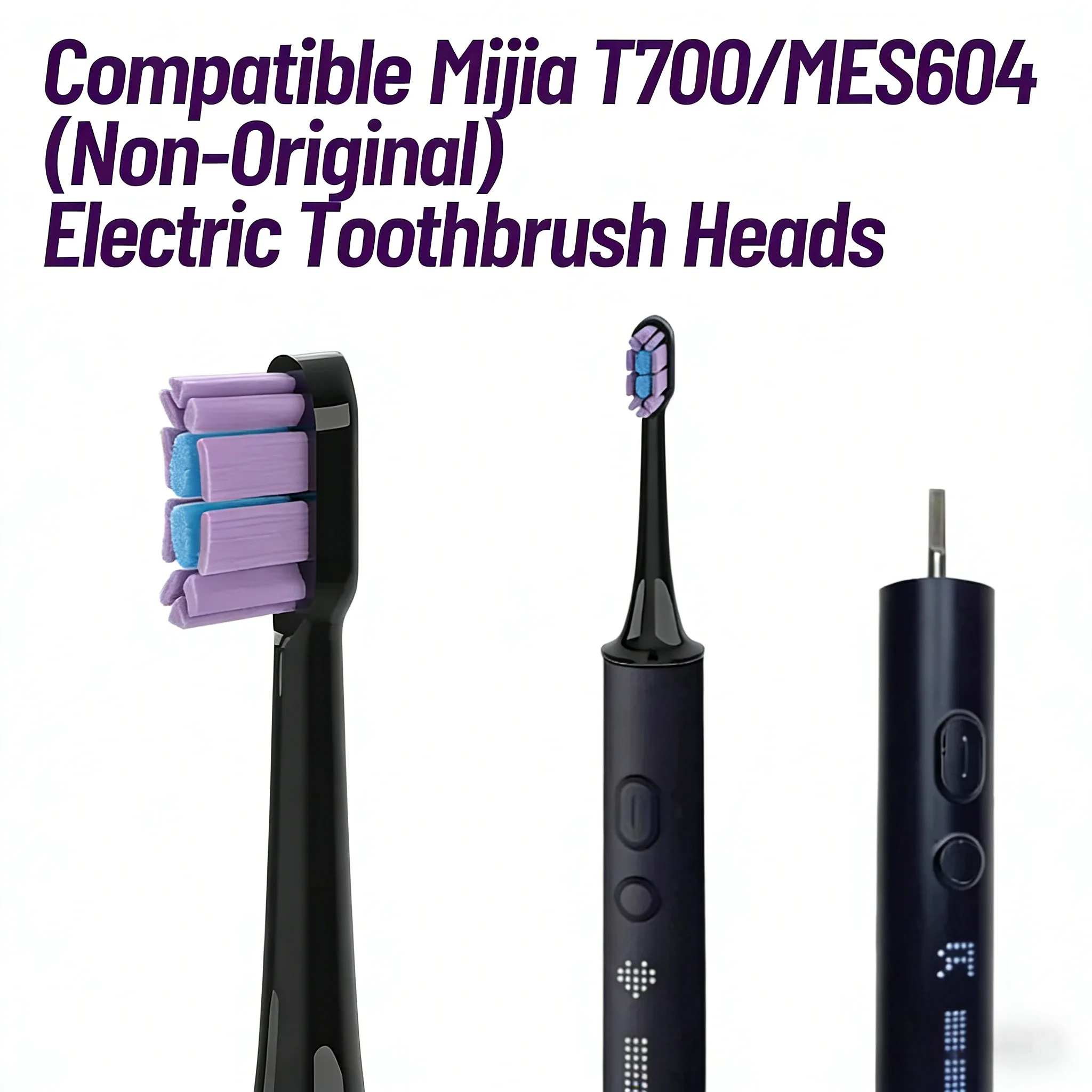 5/10PCS Replacement Brush Heads For MIJIA T700 Mes604 Sonic Electric Toothbrush Dupont Bristle with Caps Sealed Pack