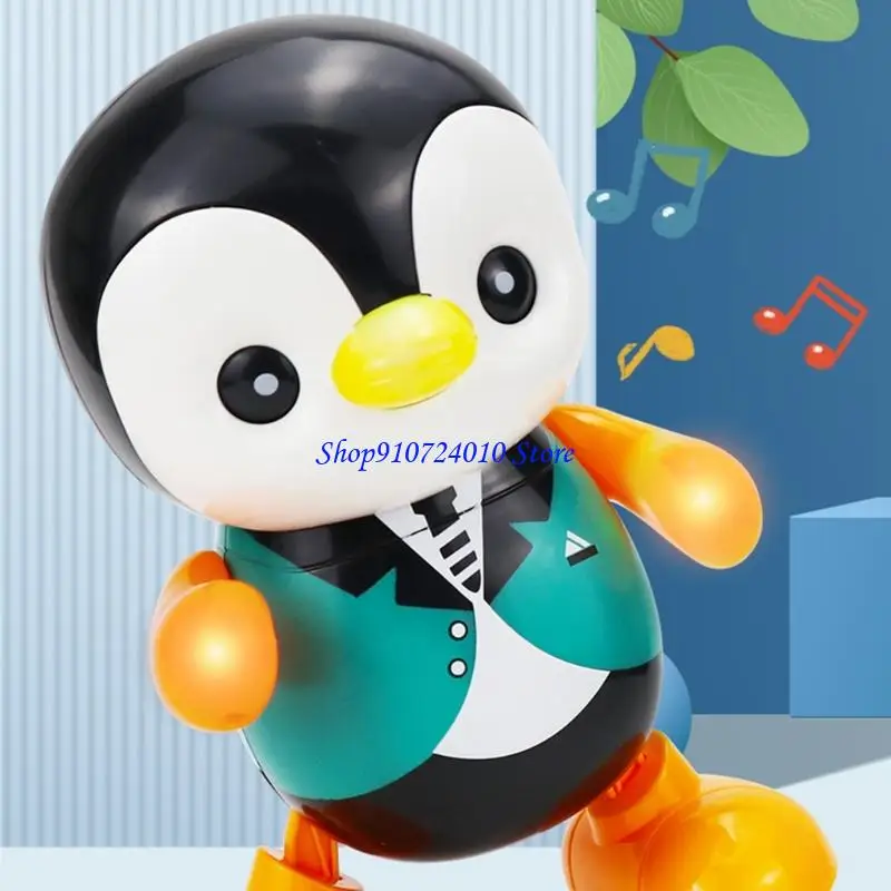 

77HD LED Music Dancing Penguins Sensory Toy Interactive Swing Walking Robot For Child