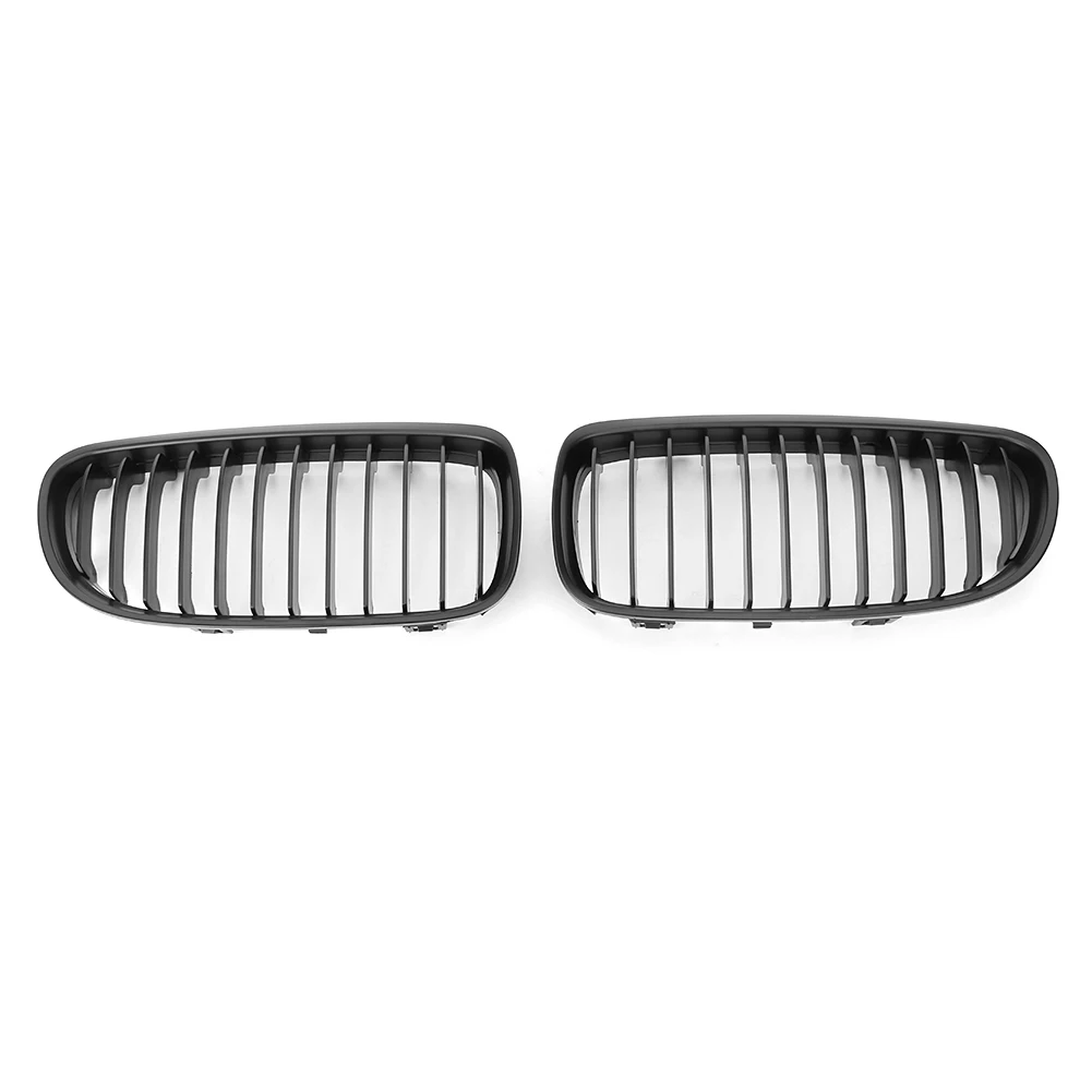 2Pcs Left+Right Car Front Upper Grill Matt Black For BMW 3 Series E90 Sedan & Wagon 323i 325i 328i 330i 335i  2009 2010 2011