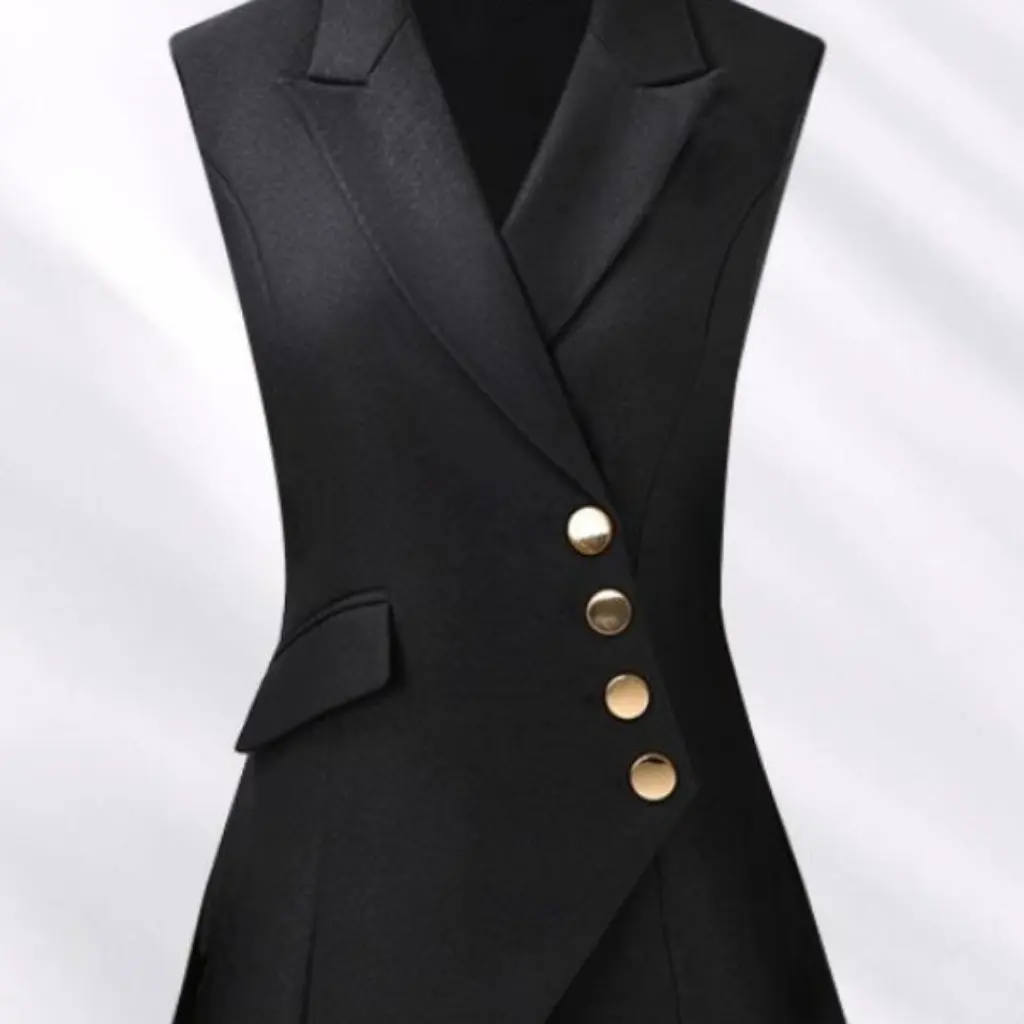 

New Style Elegant Asymmetrical Vest Spring Autumn Women's Fashionable Trendy Blouse Small Western Style Coat